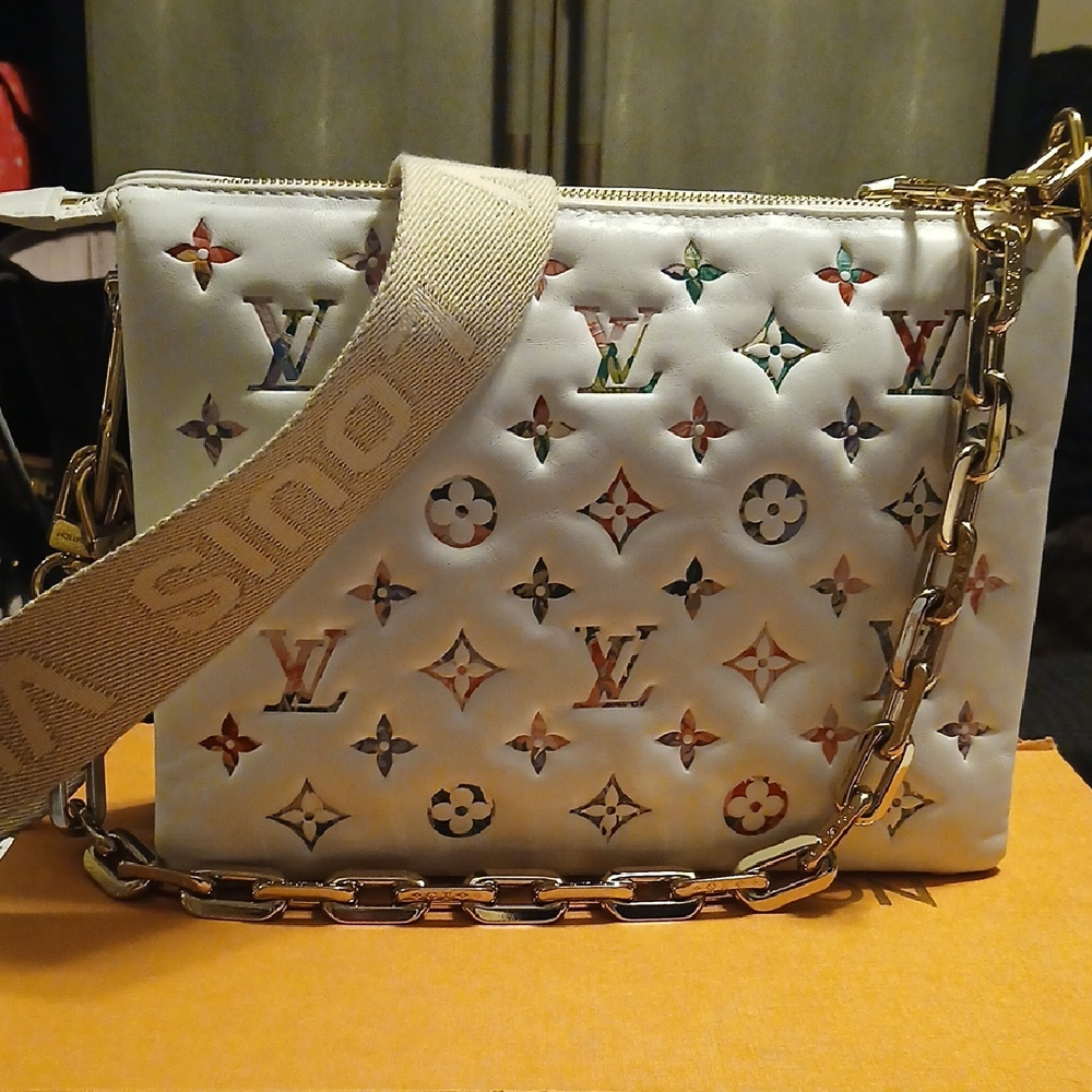 Louis Vuitton White Multicolor Crossbody Bag Cousin Mm